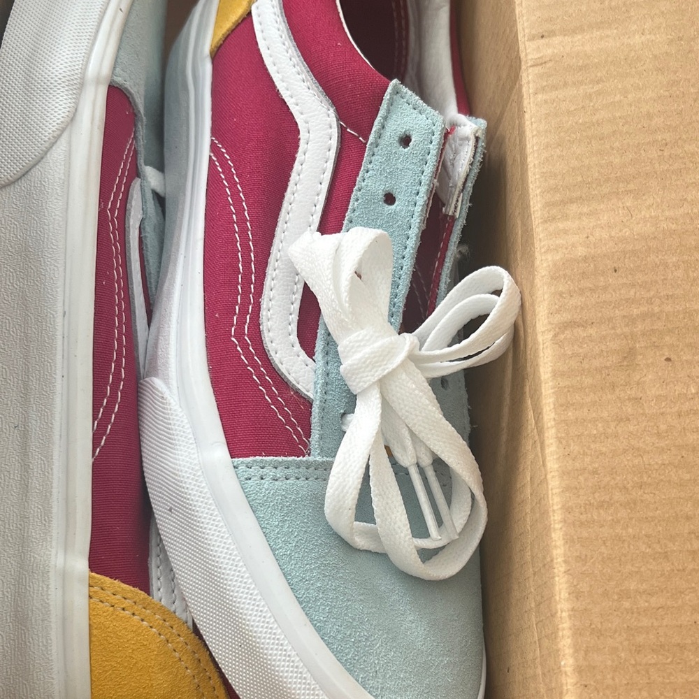 Colorful Sneakers with White Laces